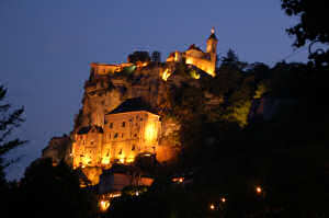 Rocamadour vu la nuit